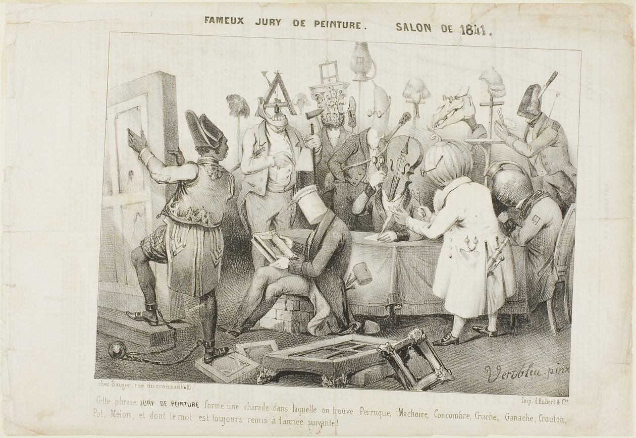 Famous Painting Jury. Salon of 1841 by Clément Pruche