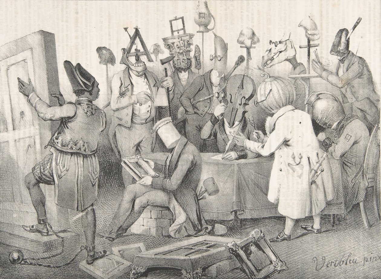 Famous Painting Jury. Salon of 1841, March 20, 1841 by Clément Pruche