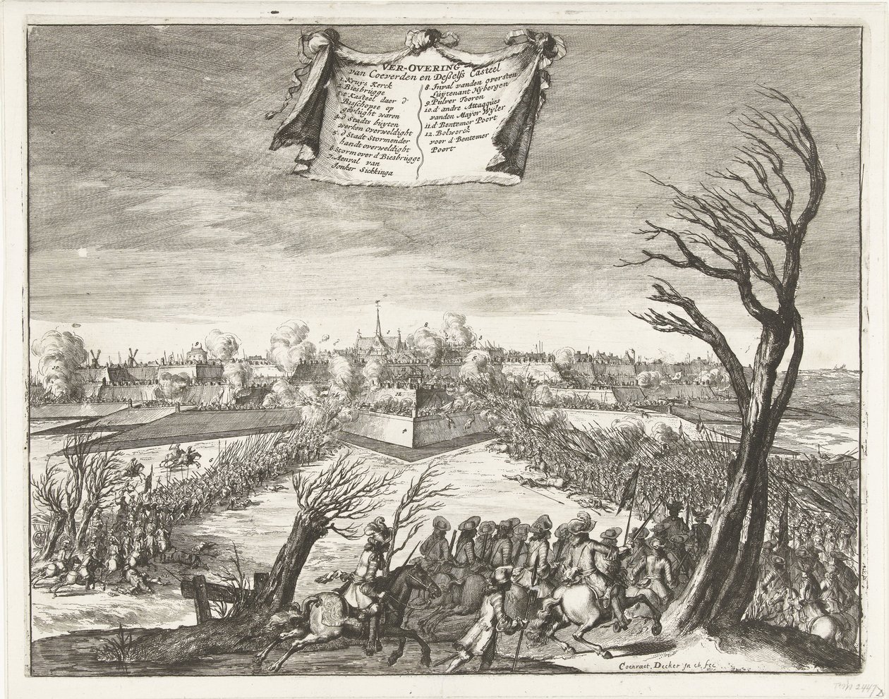 Storming and Capture of Coevorden on 30 December 1672 by Coenraet Decker