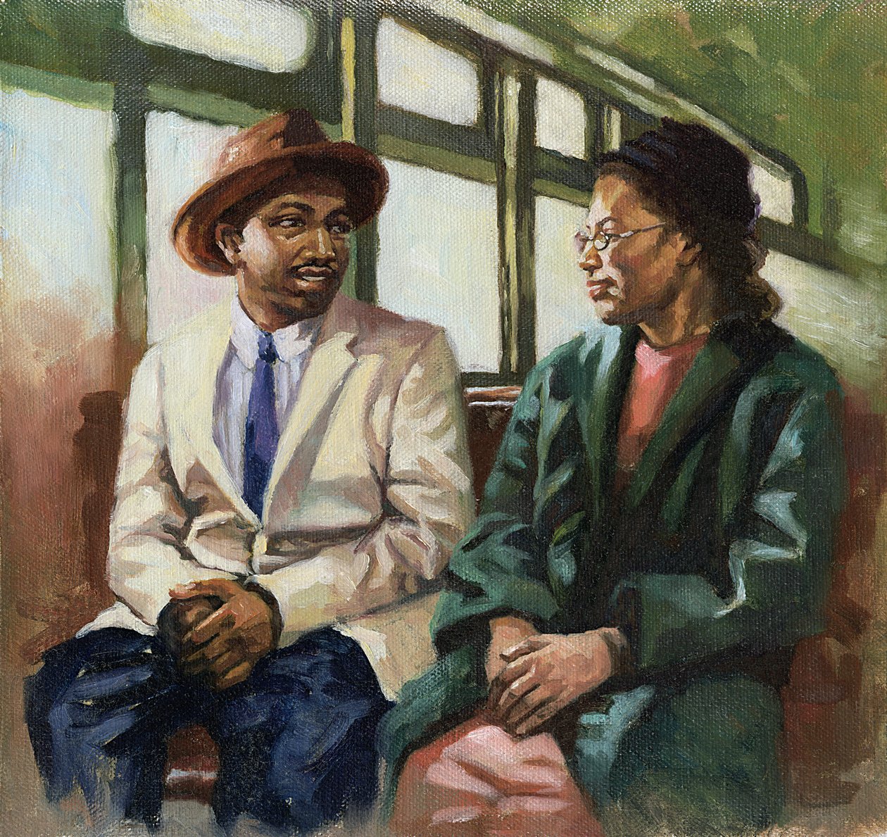 Martin and Rosa Up Front, 2001 by Colin Bootman