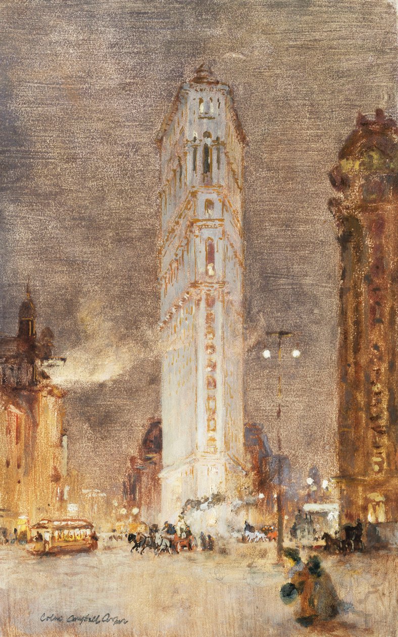 The Flat Iron Building, New York by Colin Campbell Cooper