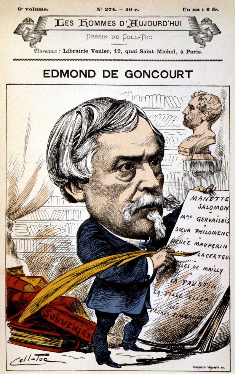 Edmond de Goncourt by Coll Toc