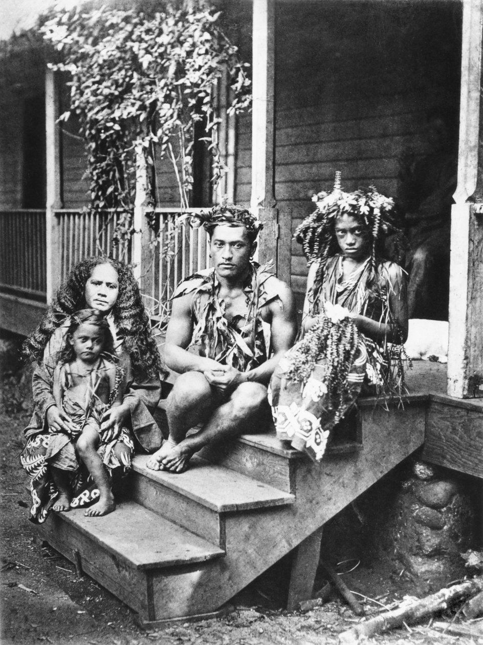 Tahitian family, illustration from 