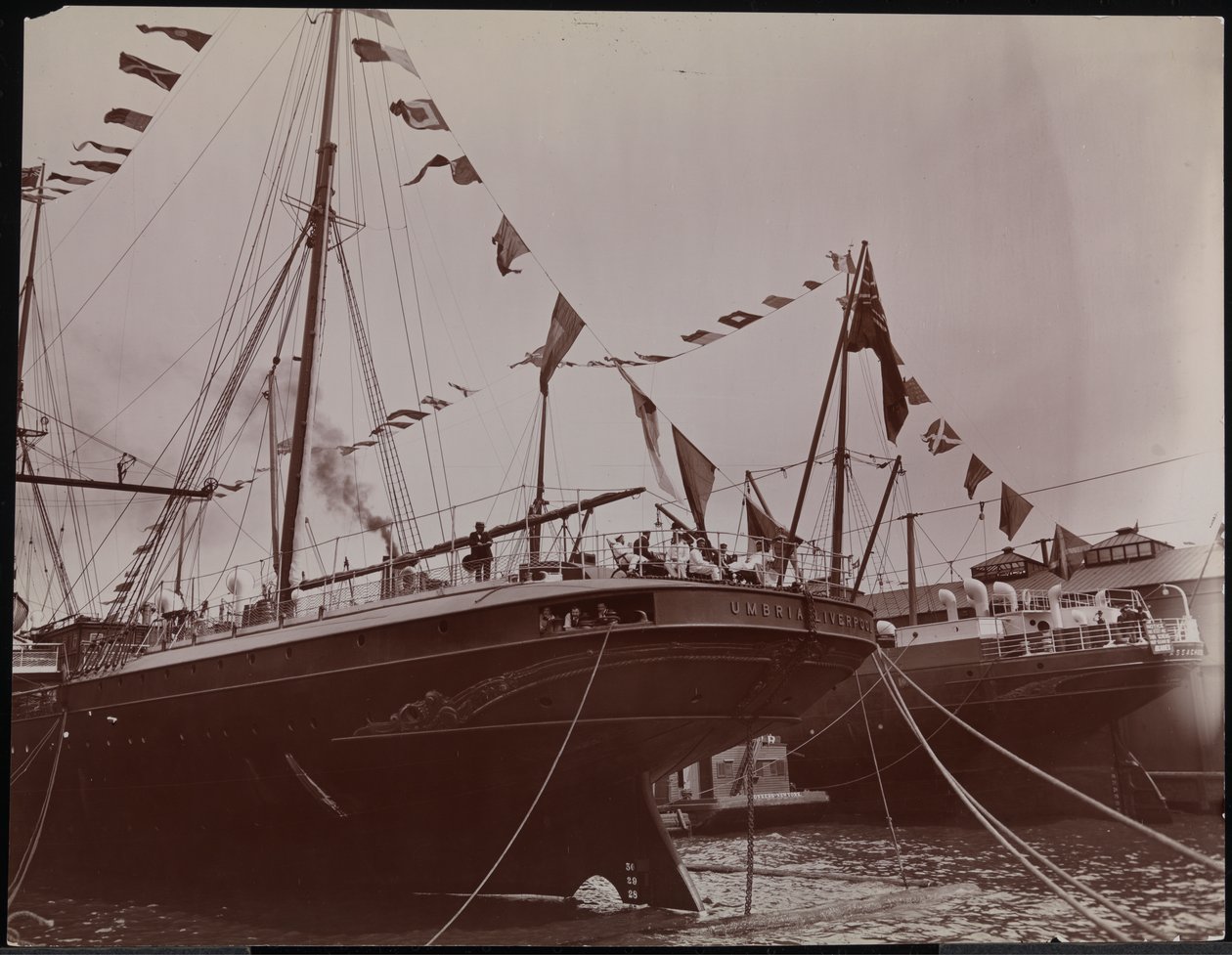 S.S. "Umbria" at Dock by Company Byron