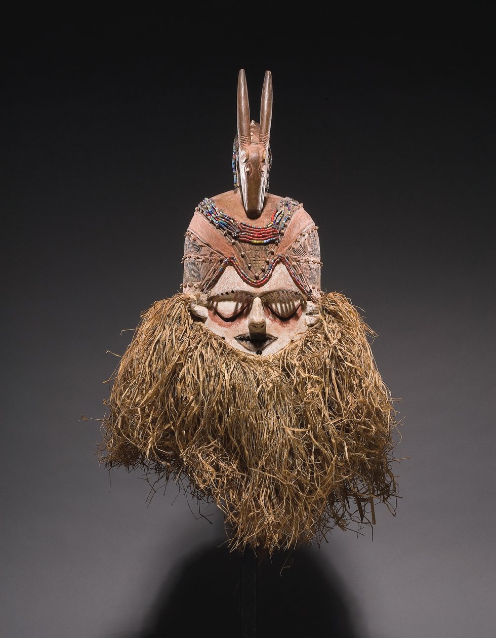 Suku helmet mask by Congolese Congolese