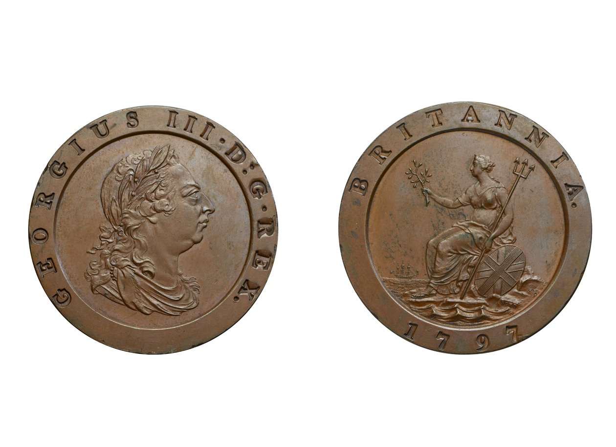 Cartwheel Twopence, 1797 by Conrad Heinrich Küchler