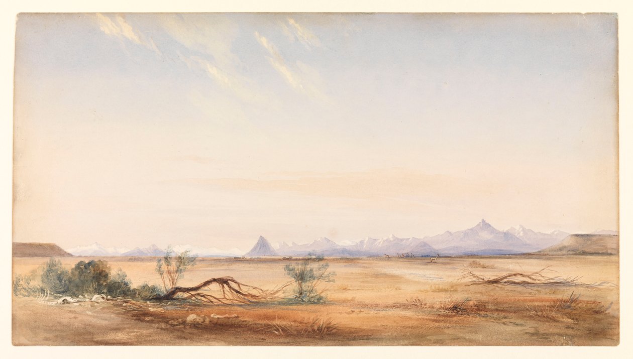 Cordillera of the Andes, as Seen from the Mystery Plain, Near the Santa Cruz, c.1878 by Conrad Martens