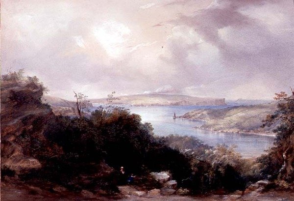 Sydney Harbour Looking Towards the North Head by Conrad Martens