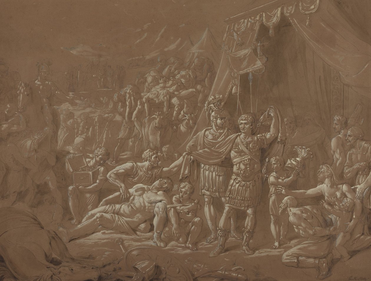 A Scene from the Life of Trajan by Conrad Metz