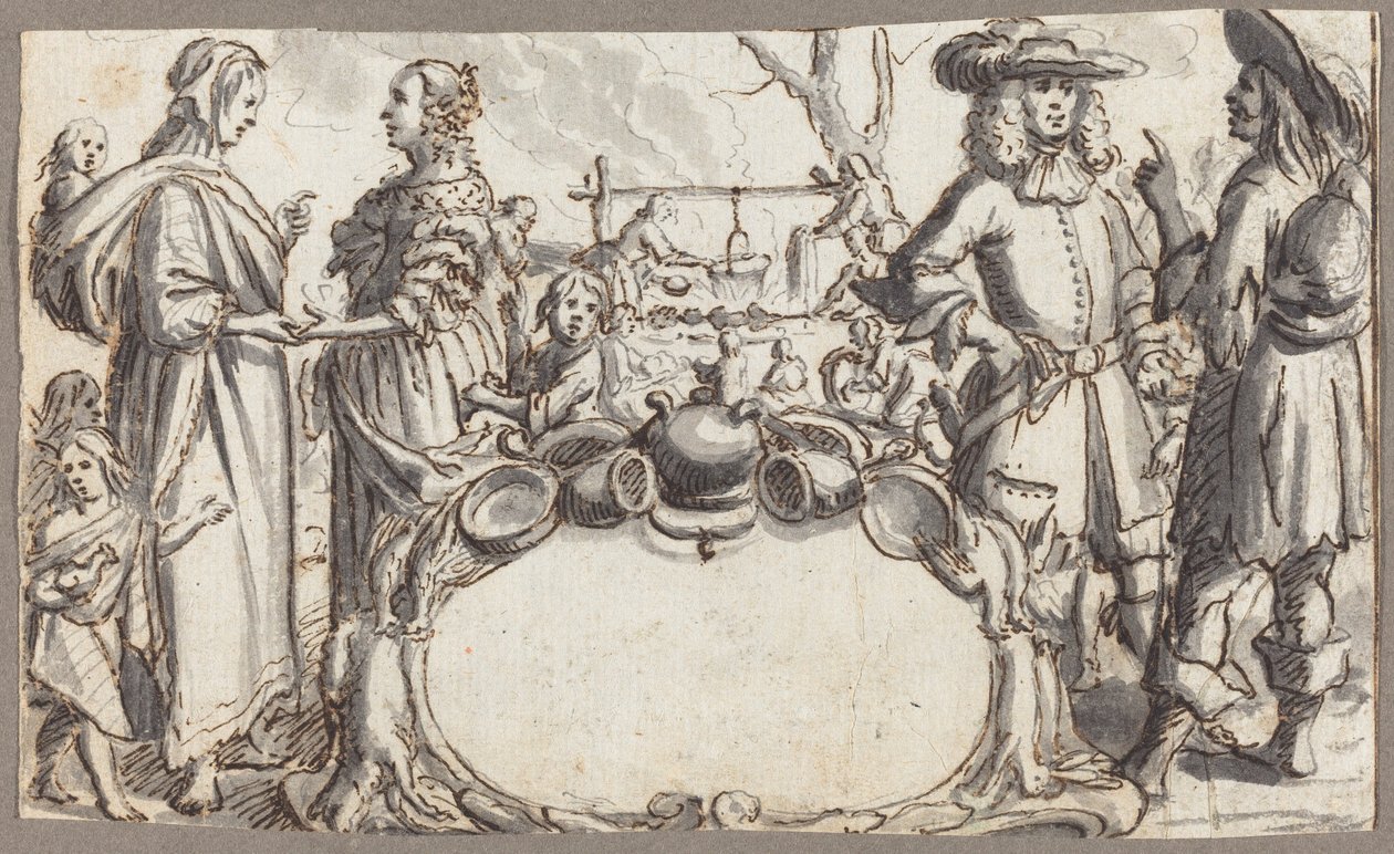 Allegory of Poverty and Wealth by Conrad Meyer