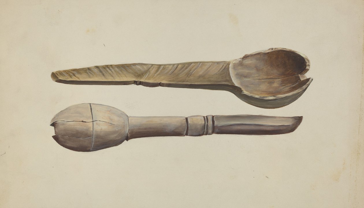 Carved Wooden Spoon by Conrado Barrio