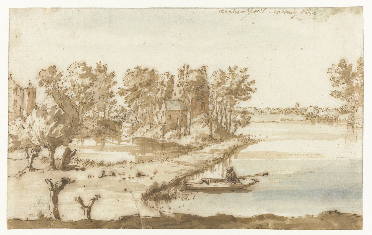 Old Poll near Wilp on the IJssel (Aen den Yssel) by Constantijn Huygens (II)