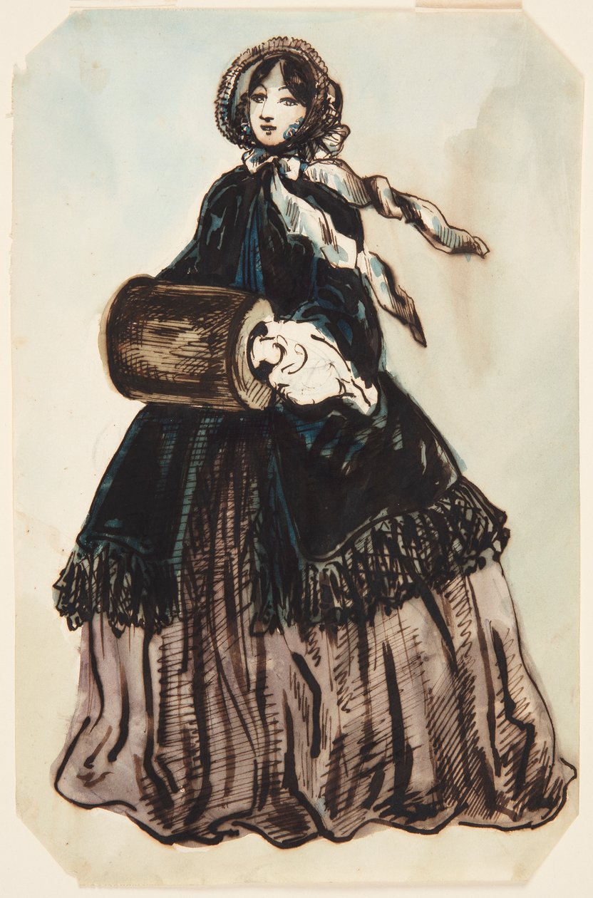 Lady in a Shawl by Constantin Guys