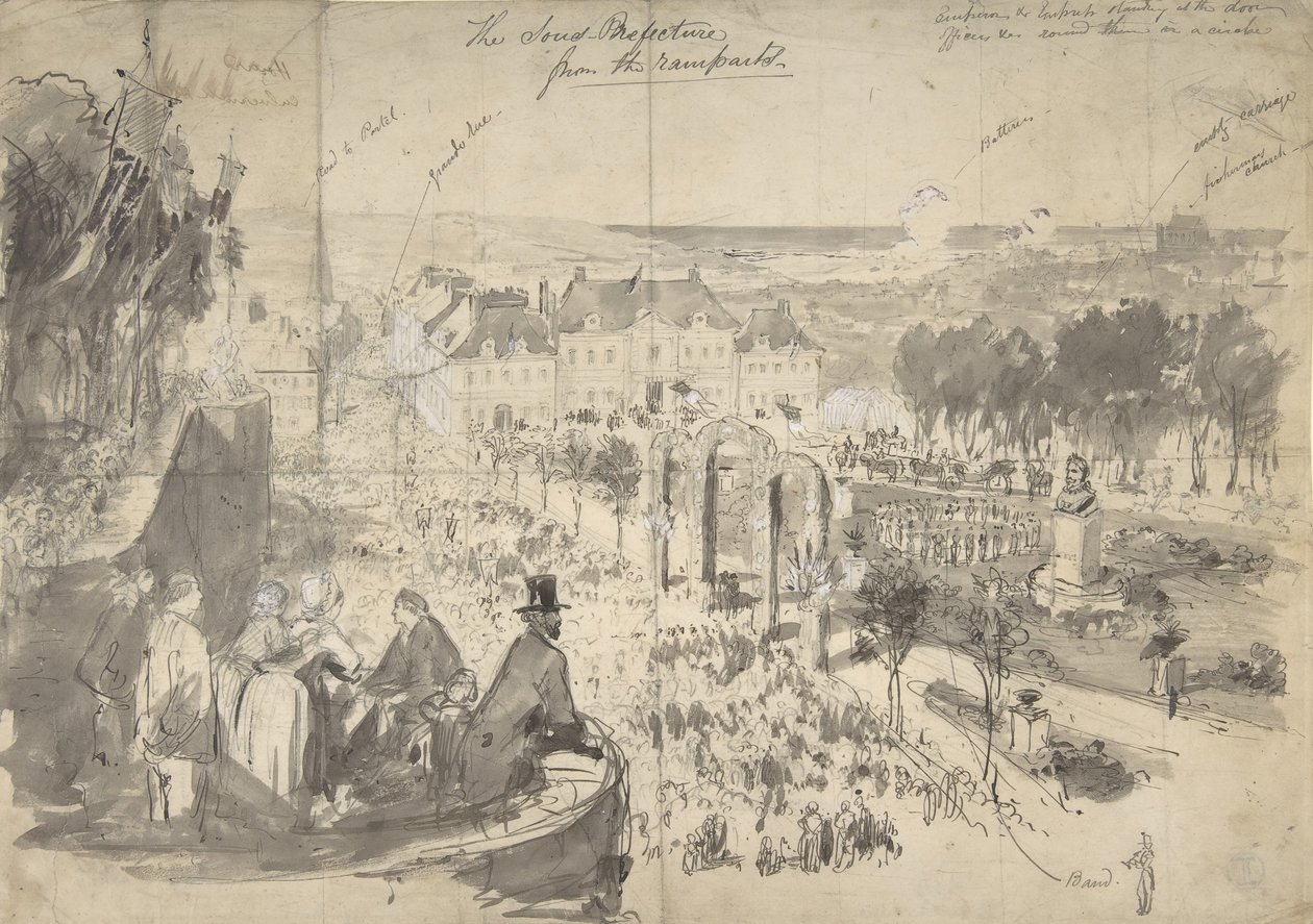 The Visit of Napoléon III to Boulogne-sur-Mer by Constantin Guys