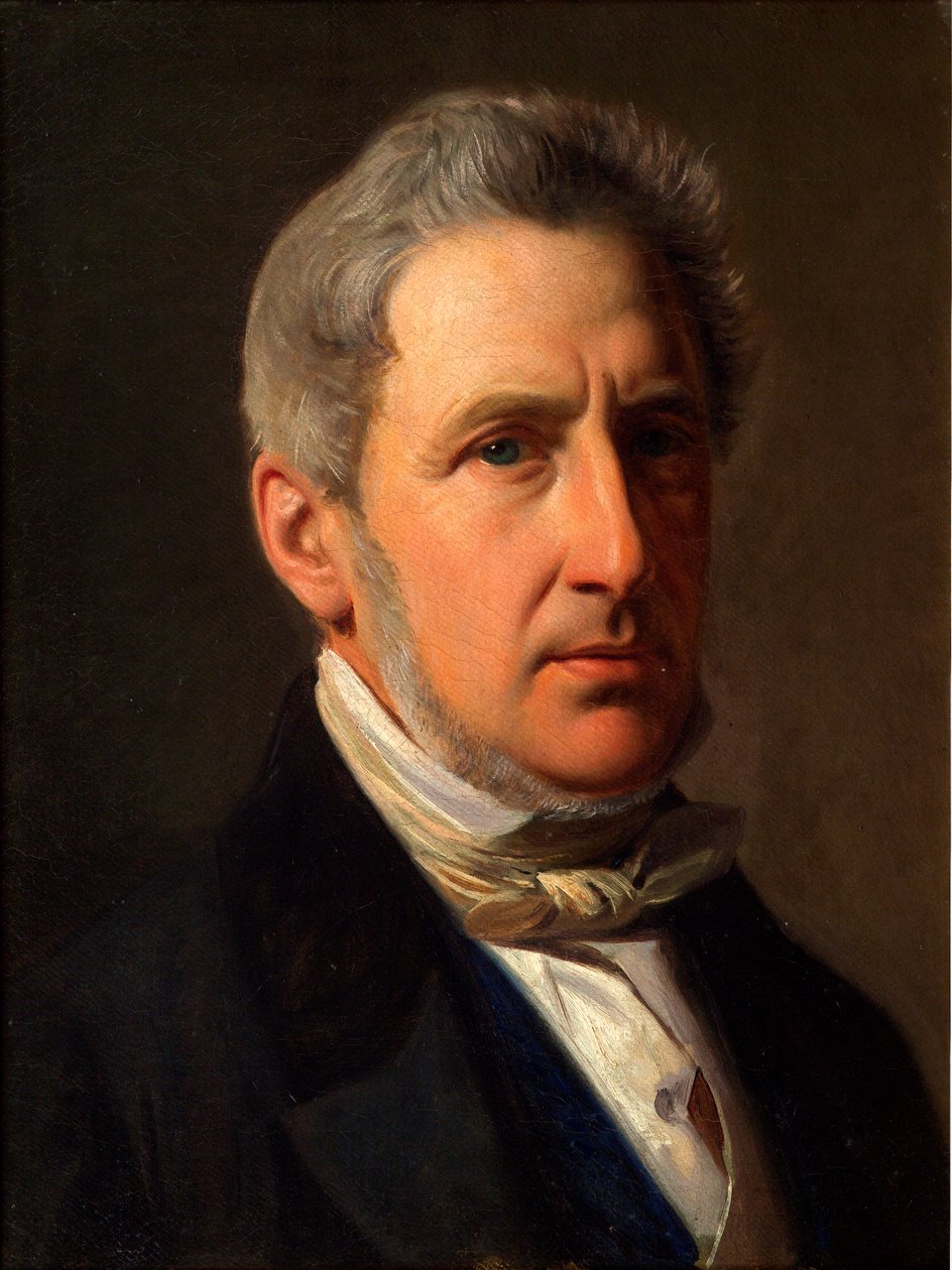 Portrait of the Squire Alfred Hage (1803-1872) by Constantin Hansen