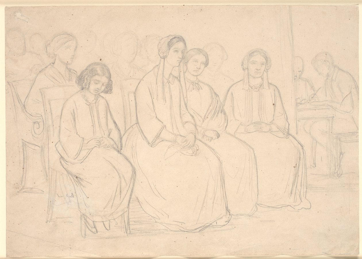 At Hages During a Lecture by Høyen by Constantin Hansen