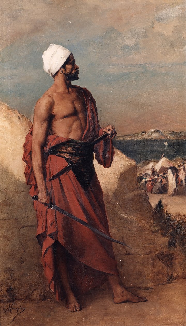Arab sentry by Constantin Meunier