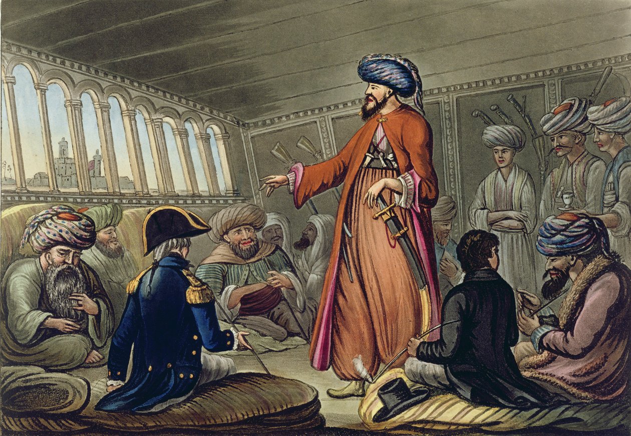A Mameluke Delivering a Message from Mourad Bey, engraved by Joseph Constantine Stadler, published by I. White, London, 1801 by Cooper Willyams