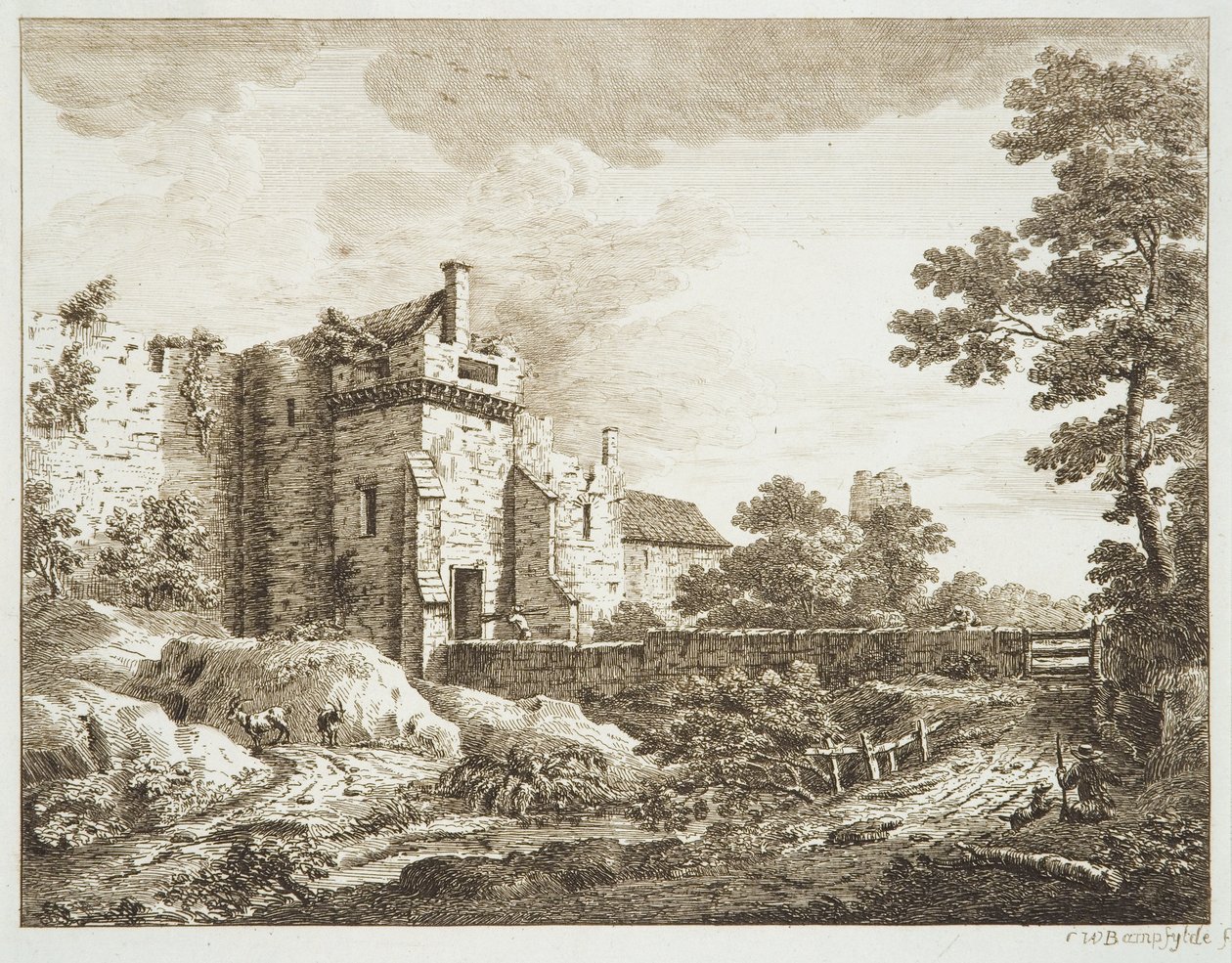 The Old Gate at Southampton by Copplestone Warre Bamfylde