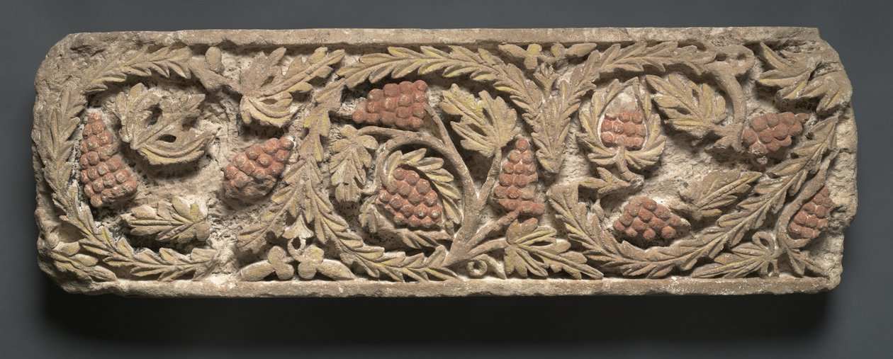 Frieze with Foliage and Grapes, 300s-400s by Coptic Coptic