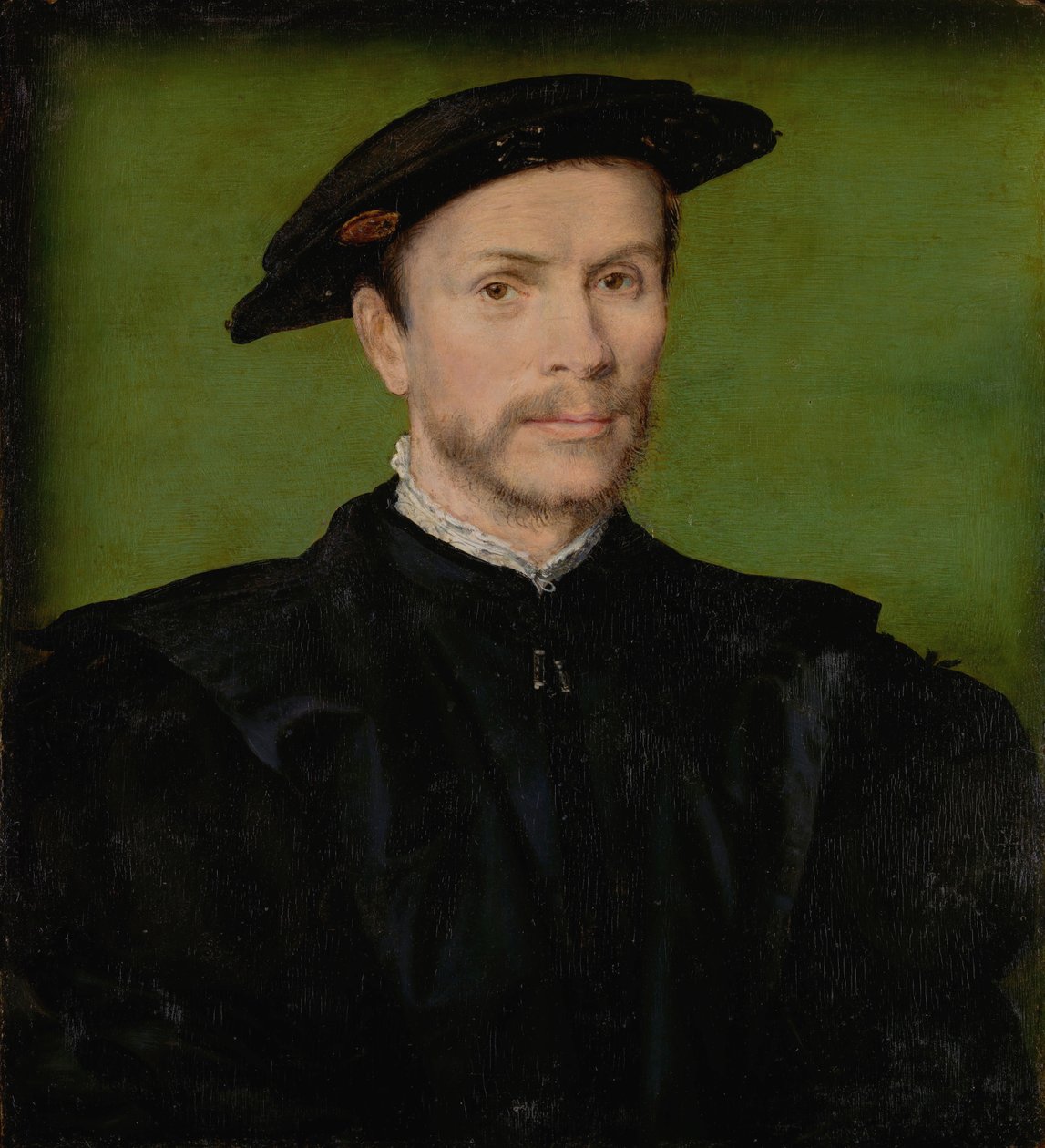 Portrait of a Bearded Man in Black, c.1540 by Corneille de Lyon (attr. to)