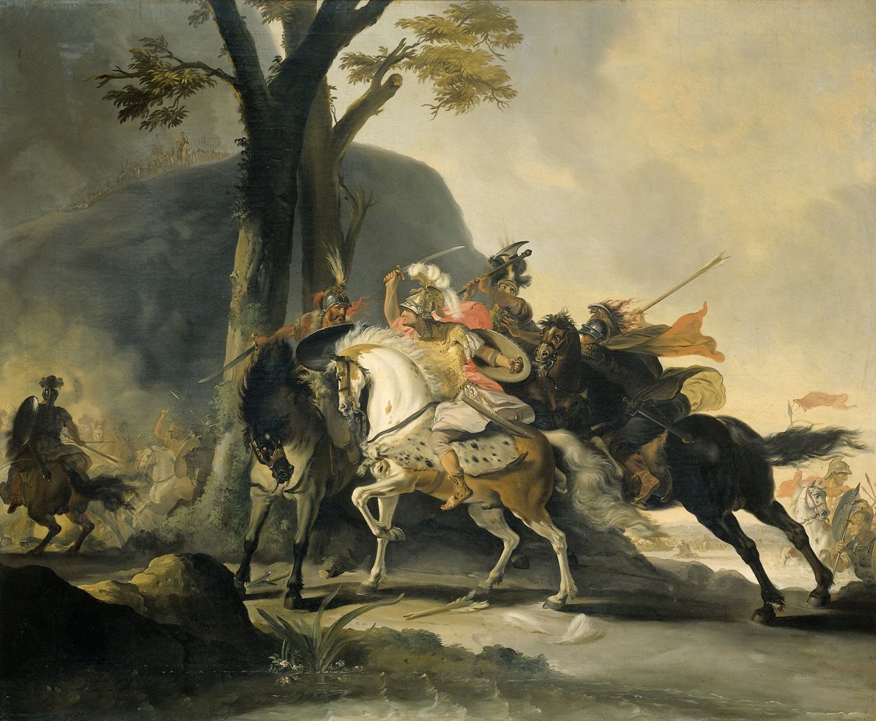 Alexander the Great at the Battle of the Granicus River in 334 BC Against the Persians by Cornelis Troost