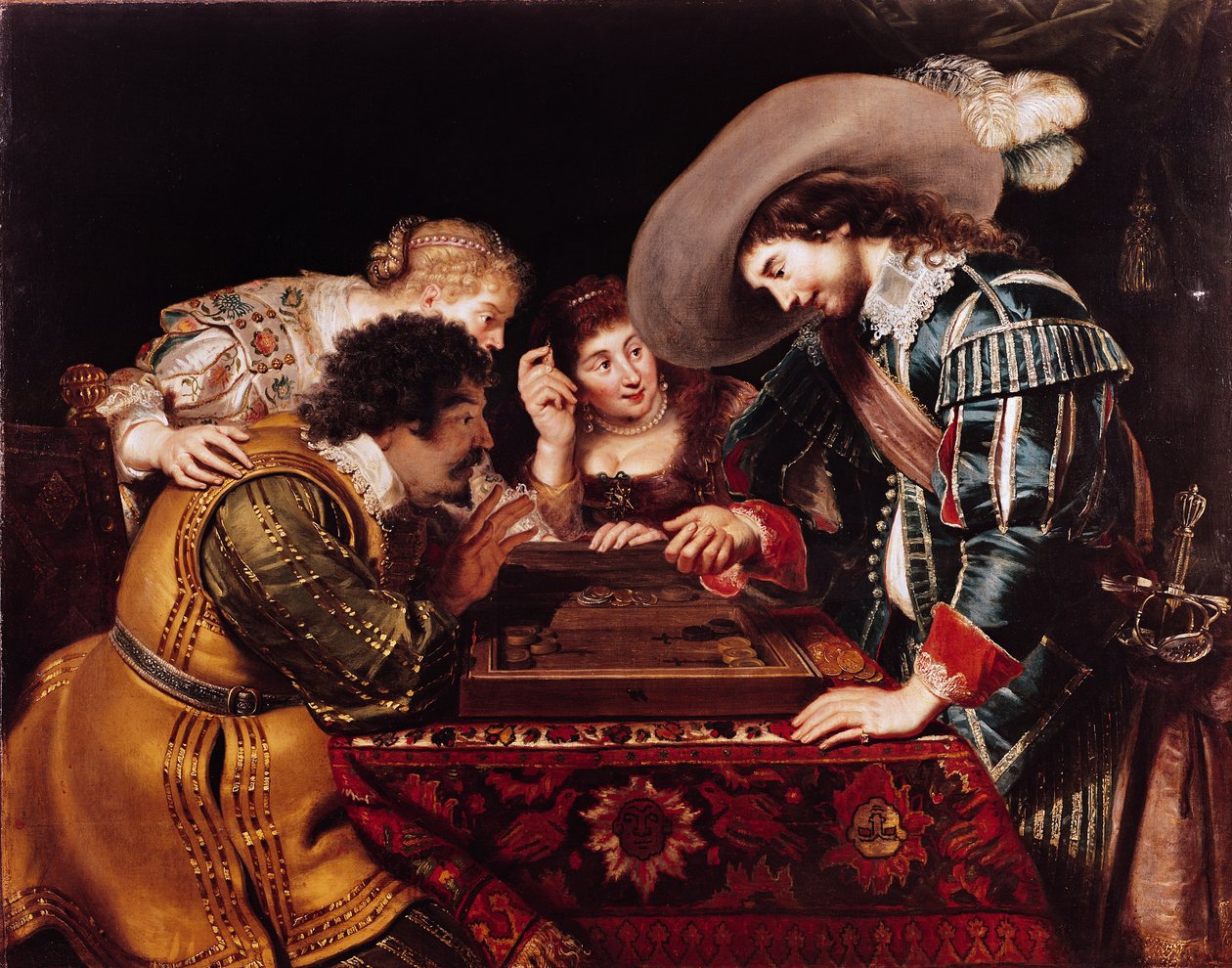 The Game of Backgammon by Cornelis de Vos