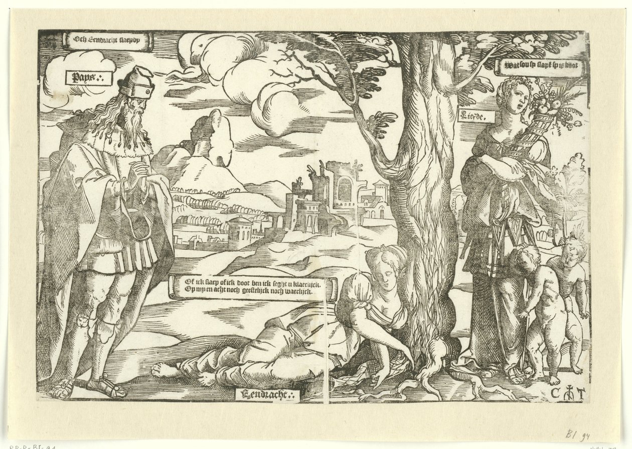 Allegory with Concord, Peace, and Love by Cornelis Anthonisz.