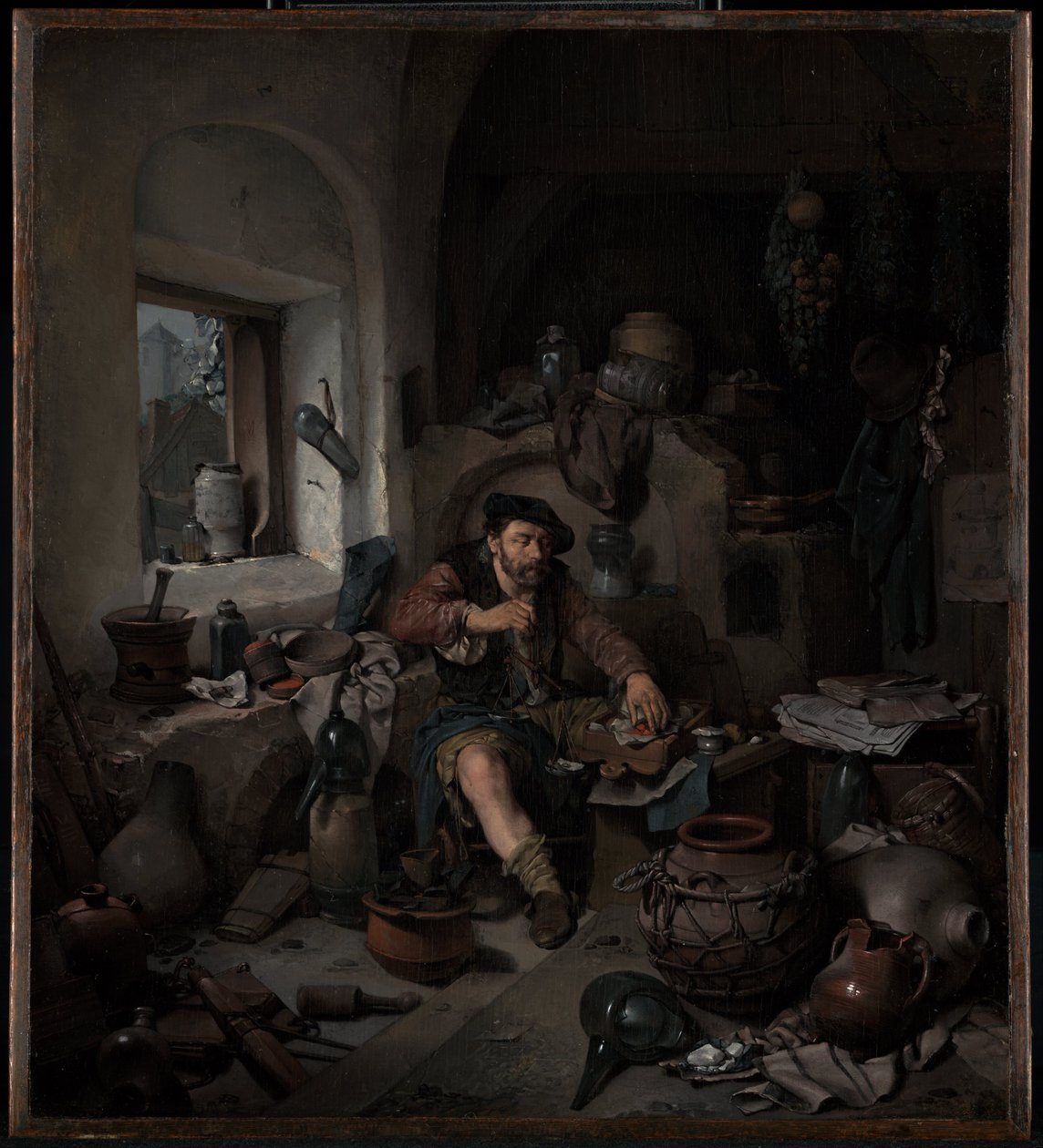The Alchemist by Cornelis Pietersz Bega