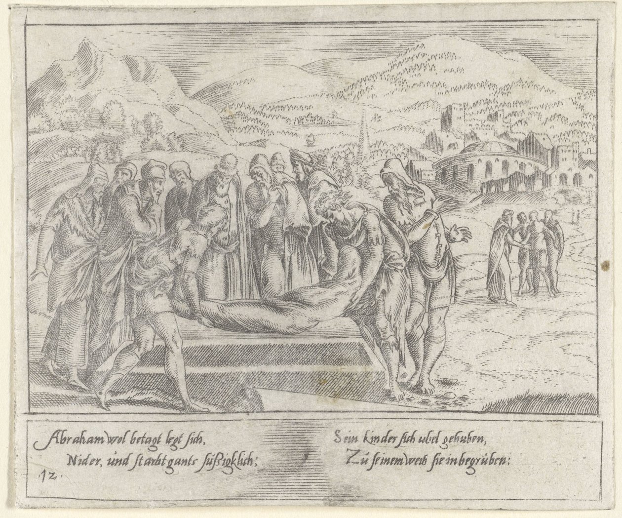 Funeral of Abraham (The Life of Abraham) by Cornelis Bos