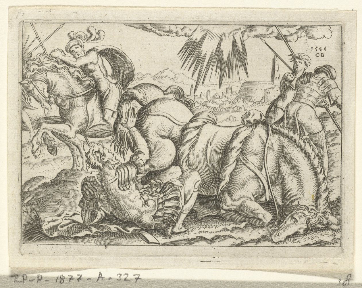 Conversion of Paul (series title: The Life of Paul) by Cornelis Bos