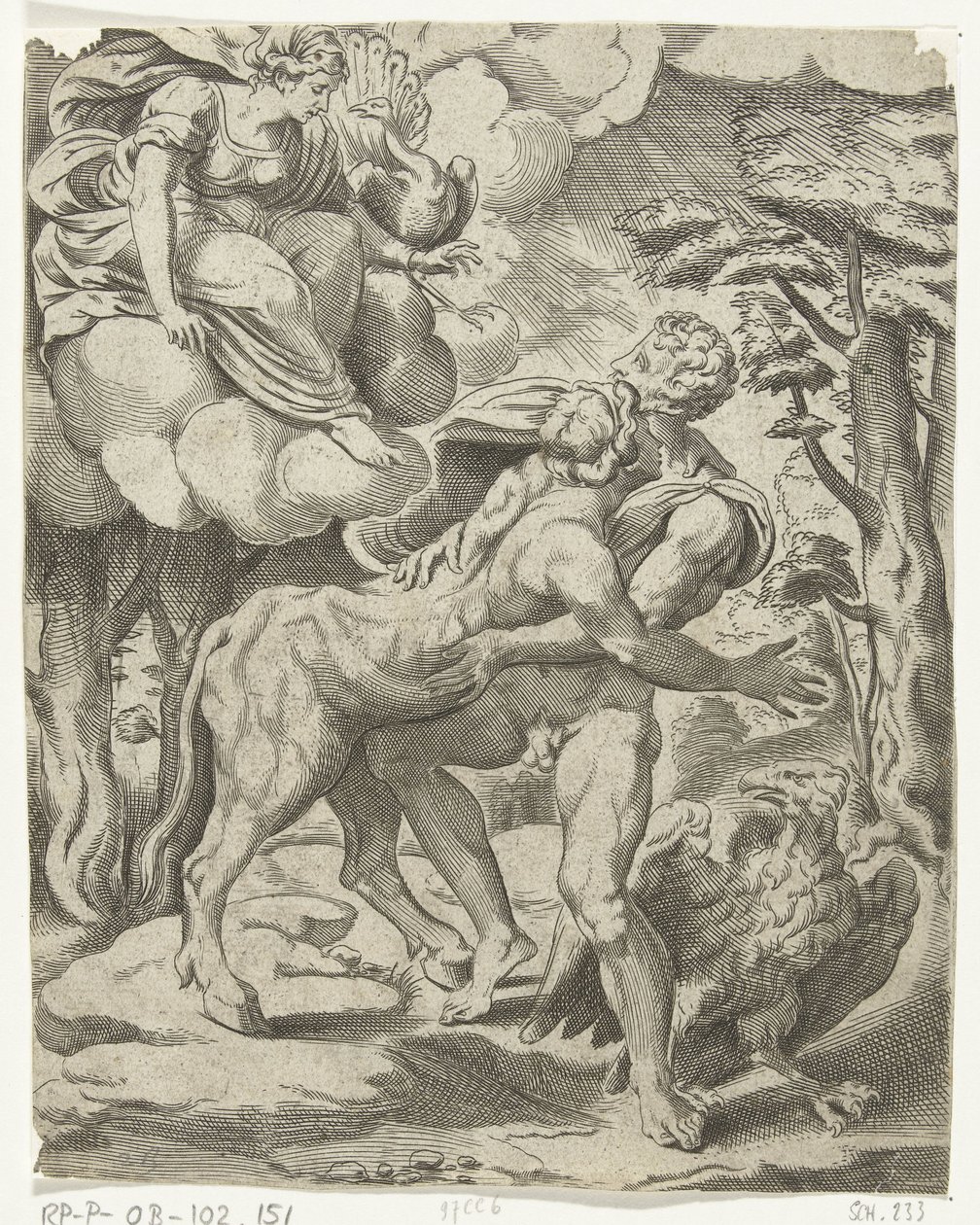 Jupiter, Io, and Juno by Cornelis Bos