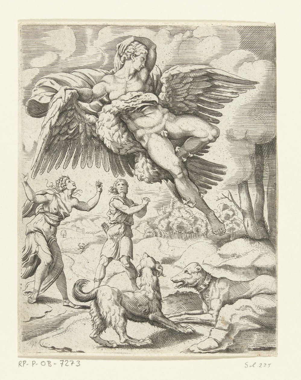 Jupiter and Ganymede by Cornelis Bos