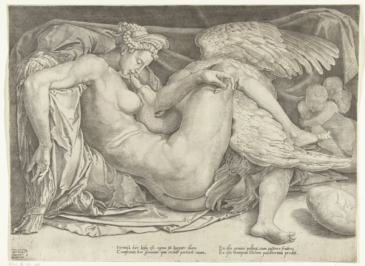Leda and the Swan by Cornelis Bos