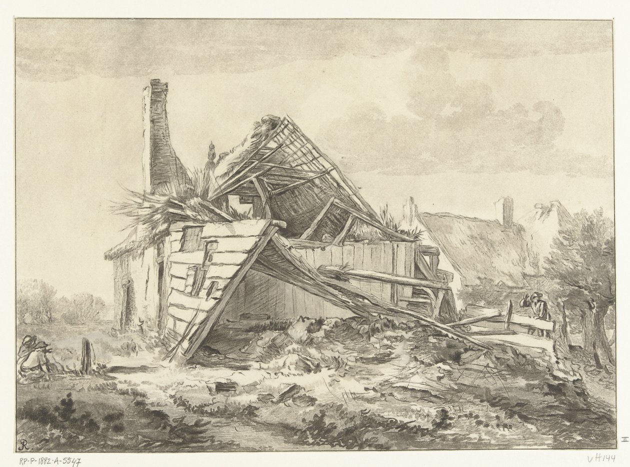 Dilapidated Farm by Cornelis Brouwer