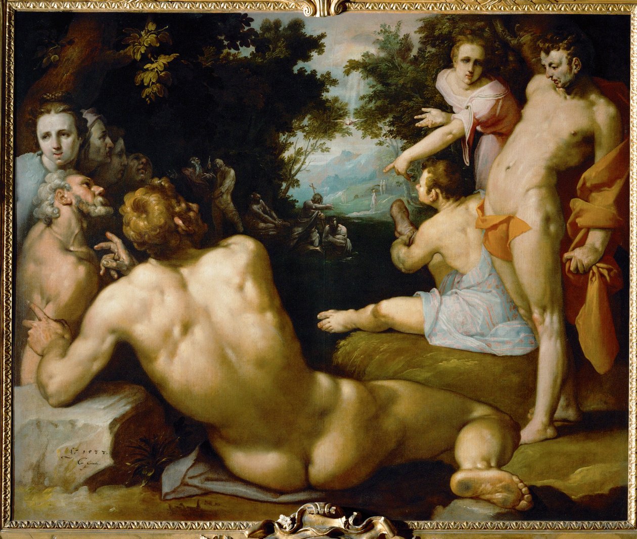 Baptism of Christ by Cornelis Cornelisz. van Haarlem