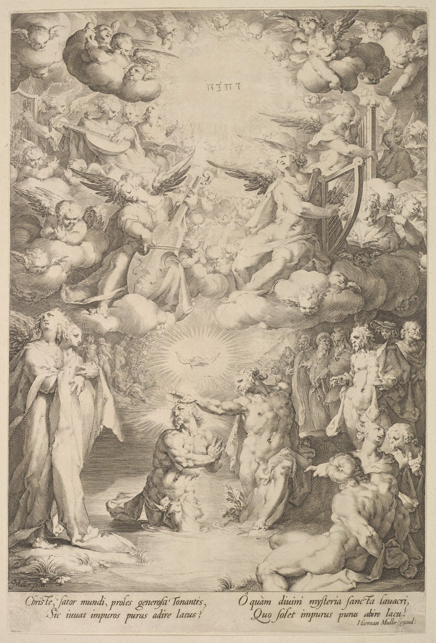 Baptism of Christ by Cornelis Cornelisz van Haarlem