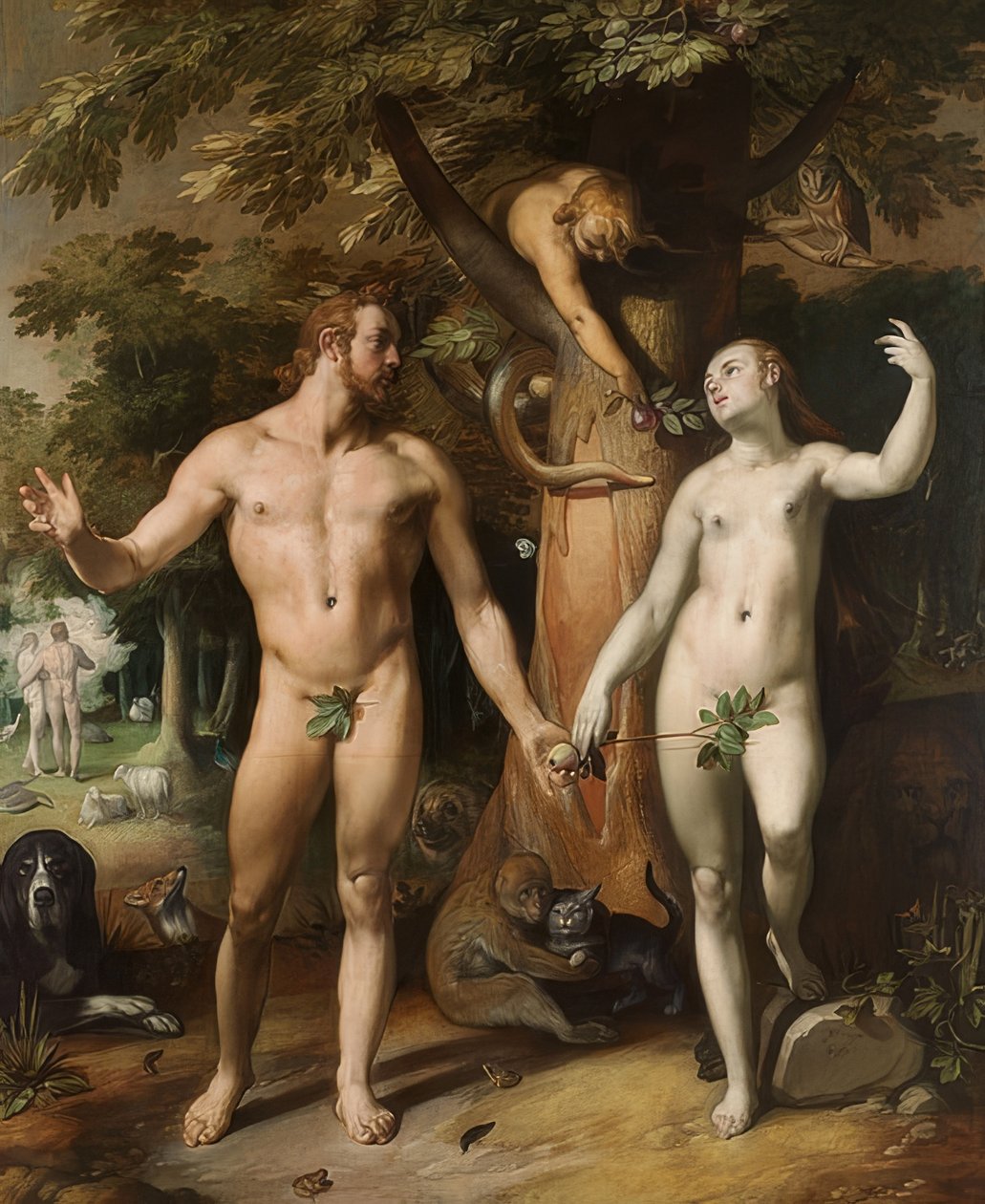 The Fall of Man. 1592 by Cornelis Cornelisz. van Haarlem