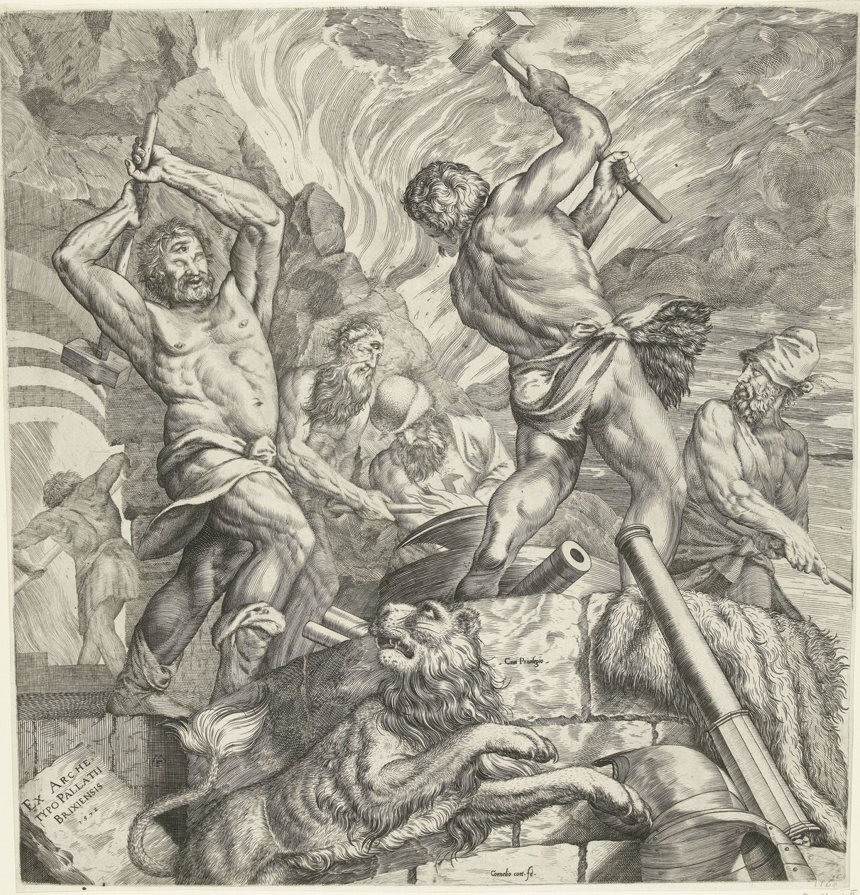 The Forge of the Cyclopes by Cornelis Cort