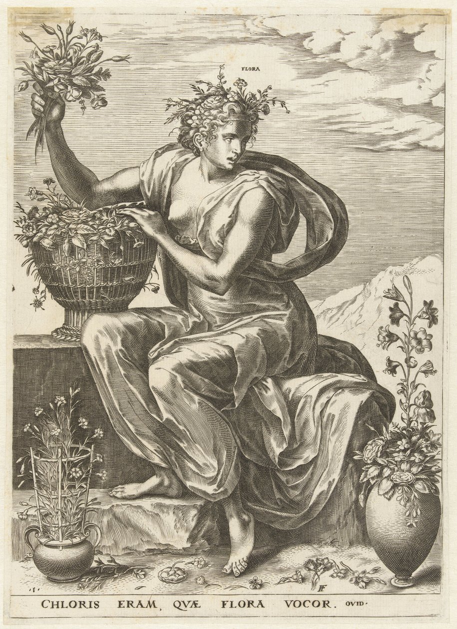 Flora by Cornelis Cort