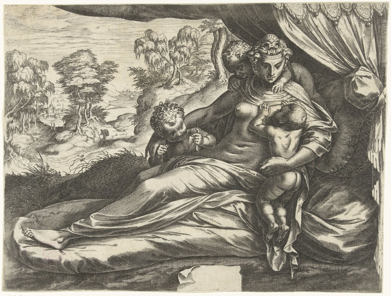 Love (Caritas) by Cornelis Cort
