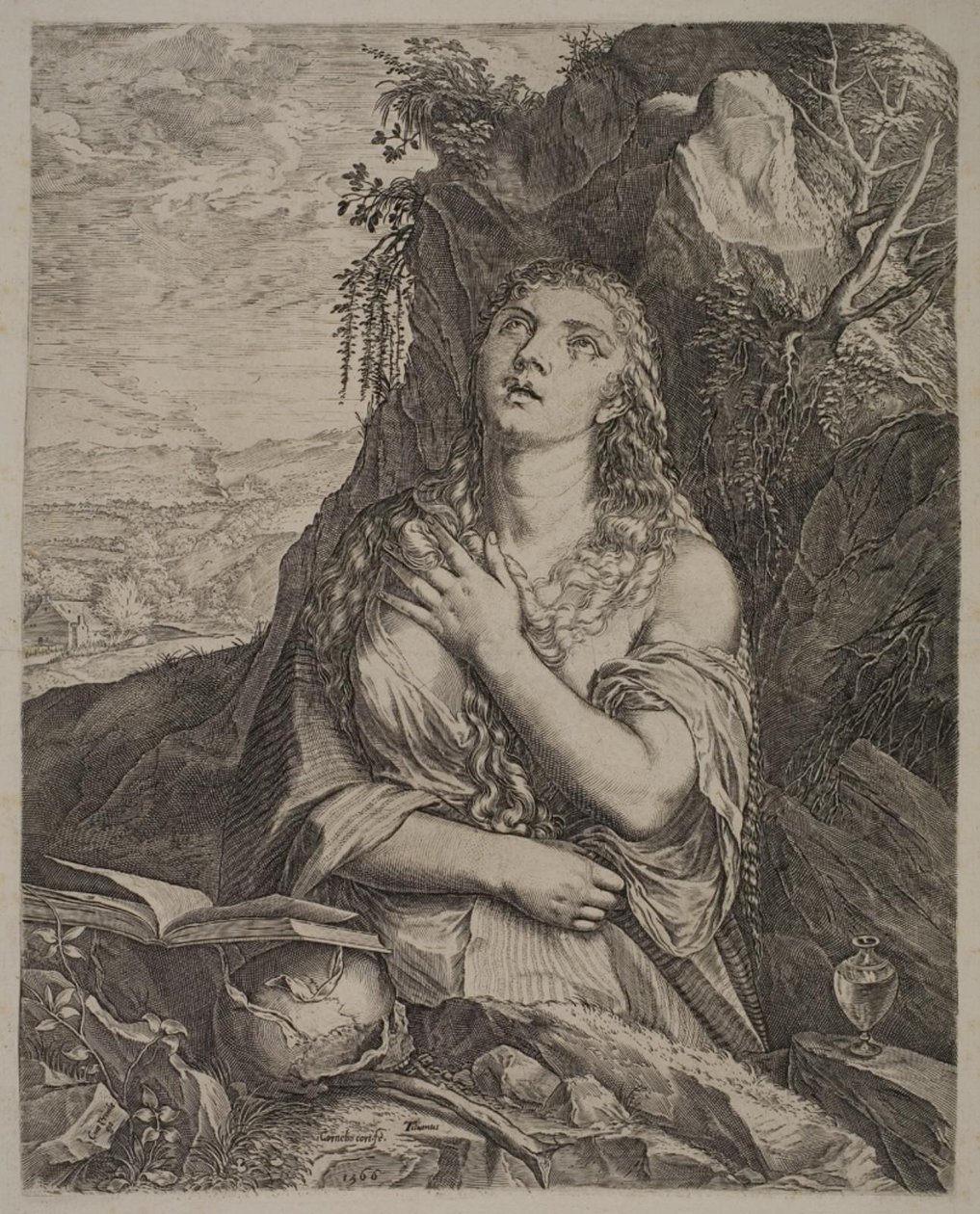 Penitent St. Mary Magdalene by Cornelis Cort