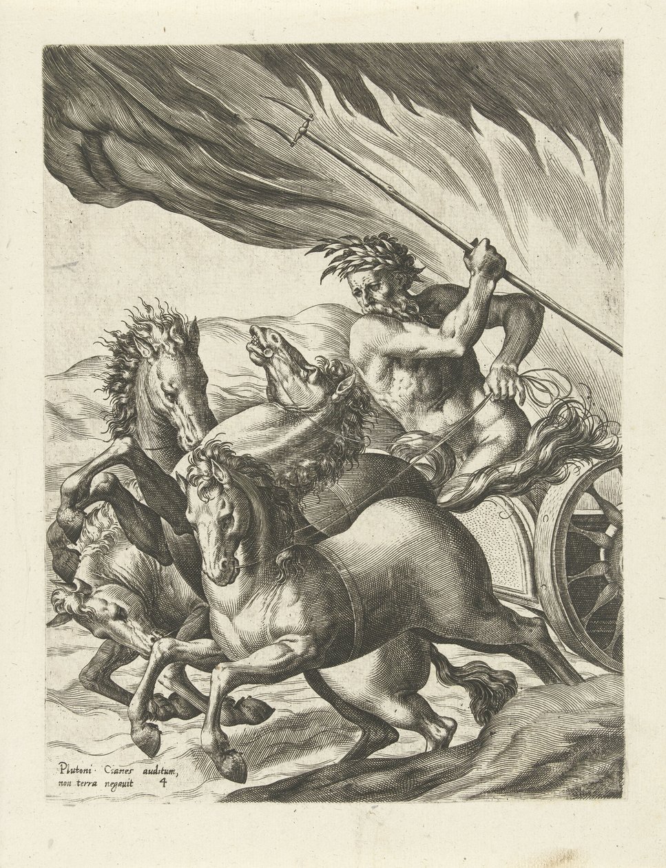 Pluto Leaves Proserpina in the Underworld by Cornelis Cort