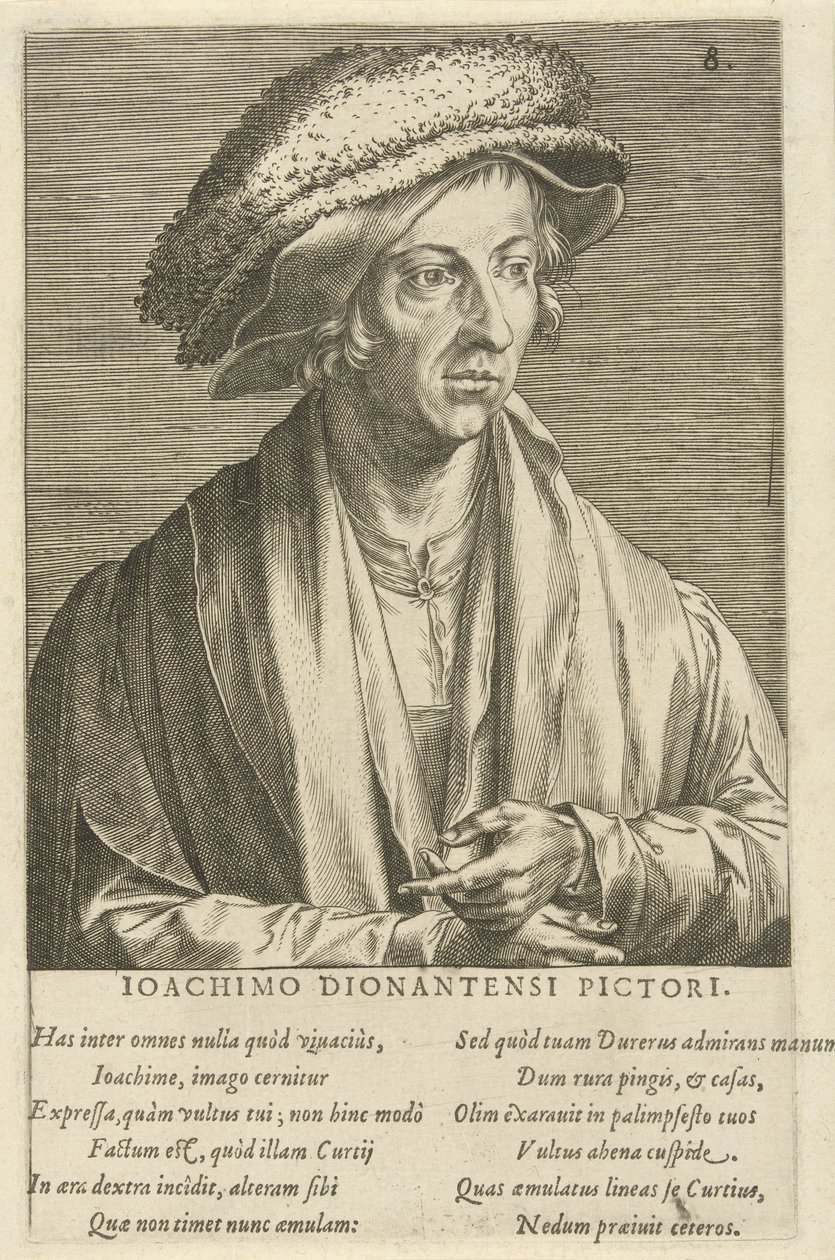 Portrait of the Painter Joachim Patinier by Cornelis Cort