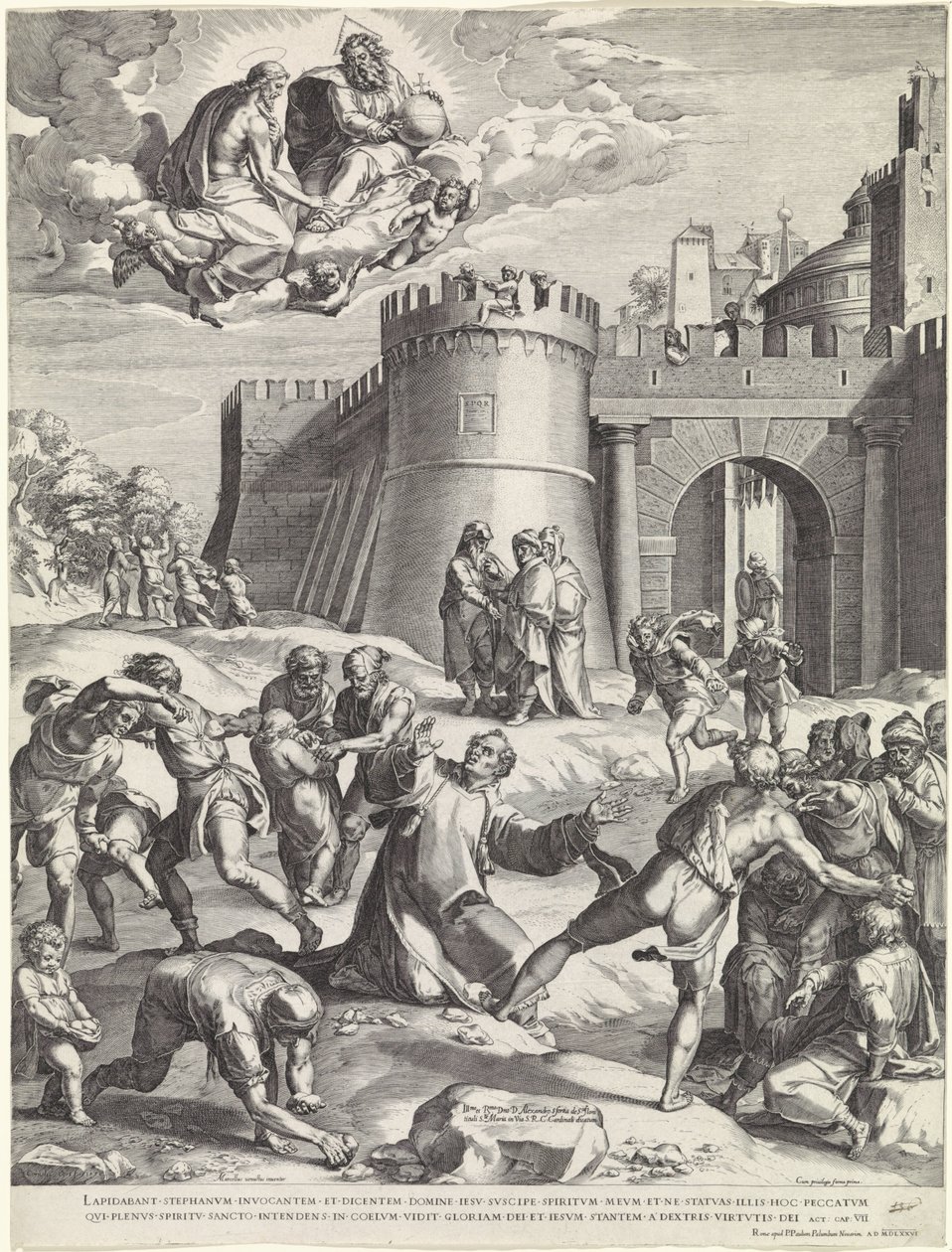 Stoning of Saint Stephen by Cornelis Cort