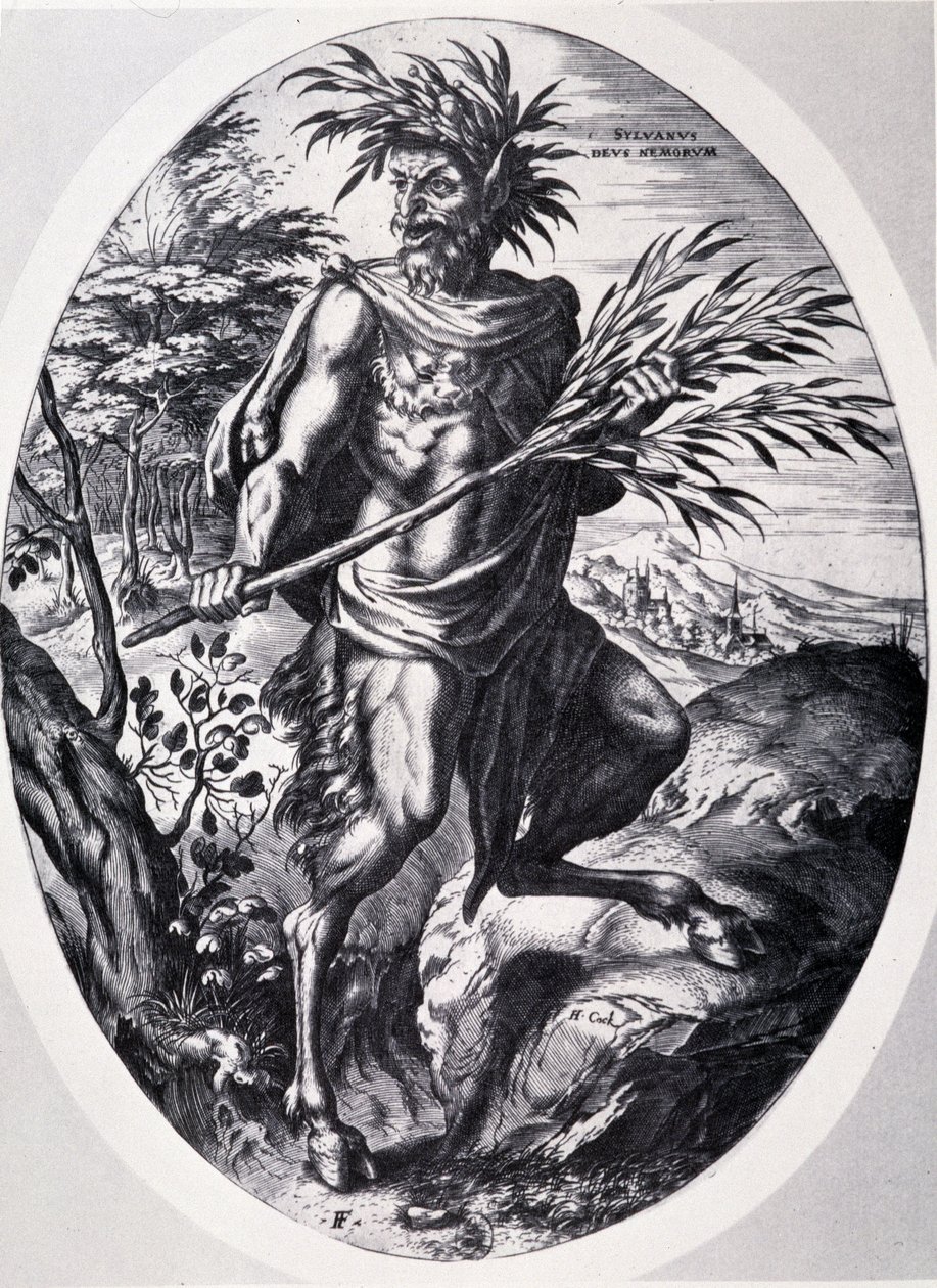 Sylvain, god of the forests by Cornelis Cort