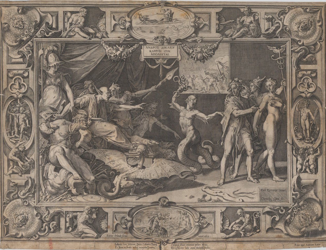 The Calumny of Apelles by Cornelis Cort