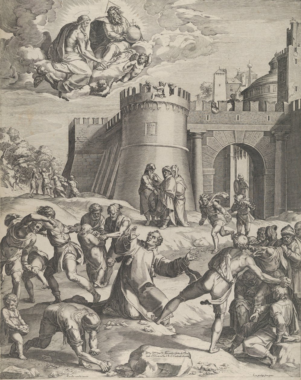 The Martyrdom of St Stephen, 1576 by Cornelis Cort