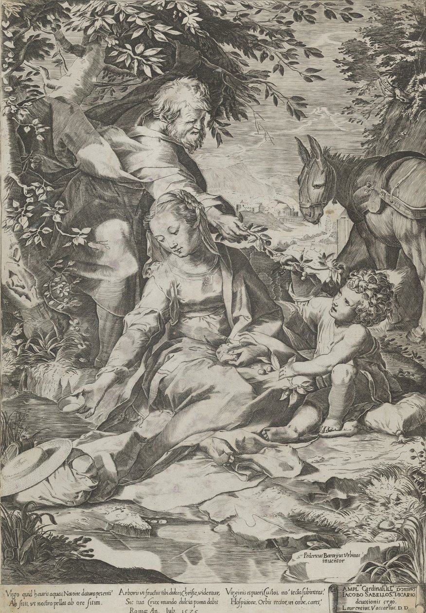 The Rest on the Return from Egypt by Cornelis Cort