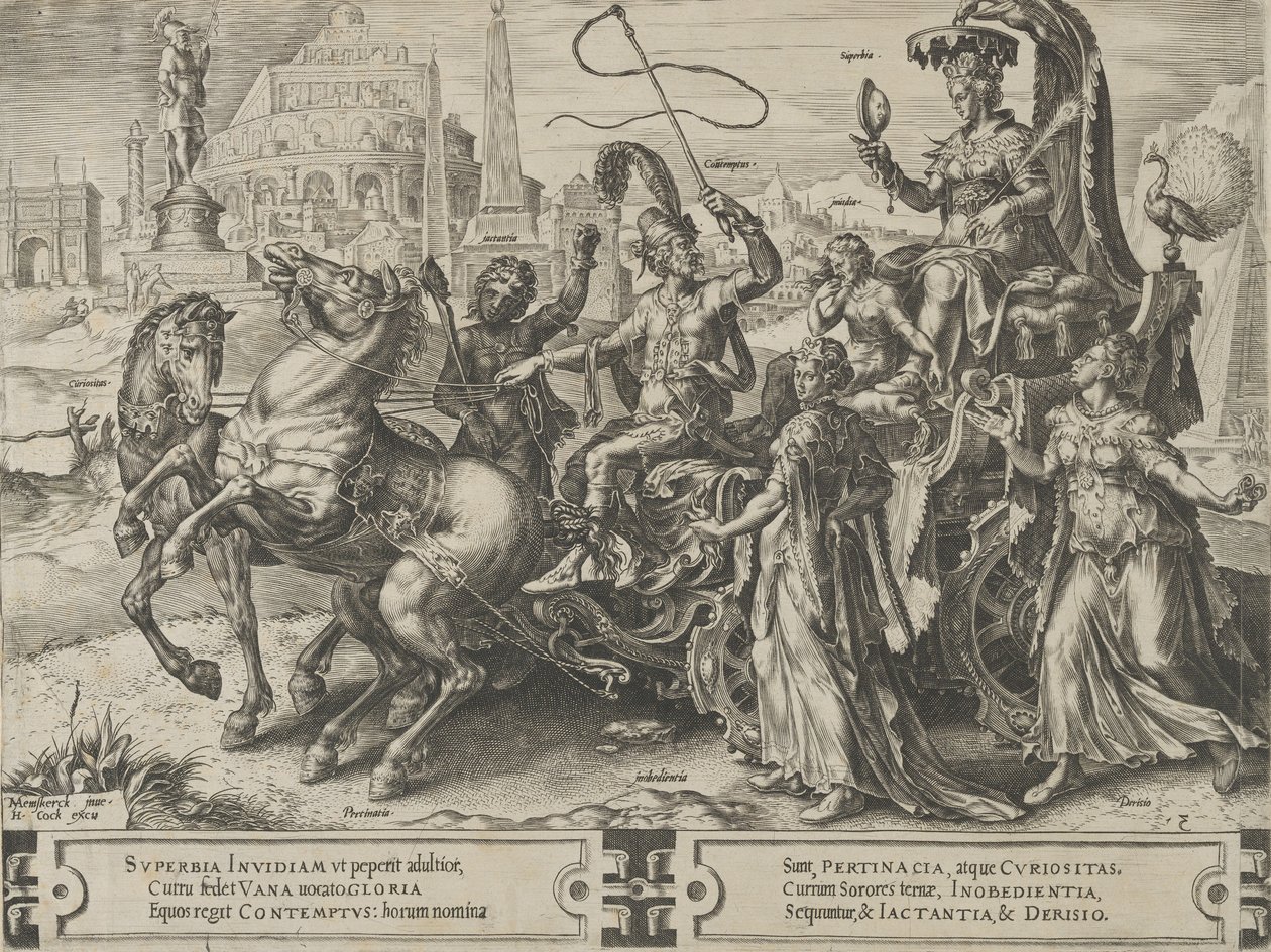 The Triumph of Pride, from The Cycle of the Vicissitudes of Human Affairs, plate 3, 1564 by Cornelis Cort